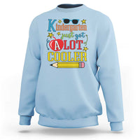 Funny Kindergarten Just Got A Lot Cooler Sweatshirt First Day Of School Sunglass Red Apple - Wonder Print Shop
