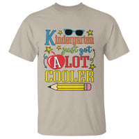 Funny Kindergarten Just Got A Lot Cooler T Shirt First Day Of School Sunglass Red Apple - Wonder Print Shop