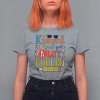 Funny Kindergarten Just Got A Lot Cooler T Shirt For Women First Day Of School Sunglass Red Apple - Wonder Print Shop