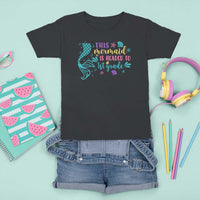 Funny Back To School T Shirt For Kid This Mermaid Is Headed To 1st Grade Bubbles Starfish Seashell - Wonder Print Shop