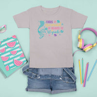 Funny Back To School T Shirt For Kid This Mermaid Is Headed To 1st Grade Bubbles Starfish Seashell - Wonder Print Shop