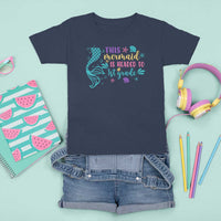 Funny Back To School T Shirt For Kid This Mermaid Is Headed To 1st Grade Bubbles Starfish Seashell - Wonder Print Shop