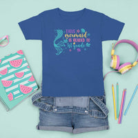 Funny Back To School T Shirt For Kid This Mermaid Is Headed To 1st Grade Bubbles Starfish Seashell - Wonder Print Shop