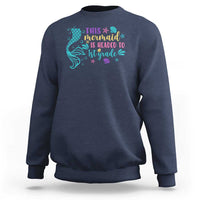 Funny Back To School Sweatshirt This Mermaid Is Headed To 1st Grade Bubbles Starfish Seashell - Wonder Print Shop