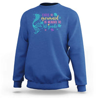 Funny Back To School Sweatshirt This Mermaid Is Headed To 1st Grade Bubbles Starfish Seashell - Wonder Print Shop