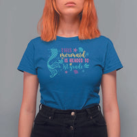 Funny Back To School T Shirt For Women This Mermaid Is Headed To 1st Grade Bubbles Starfish Seashell - Wonder Print Shop