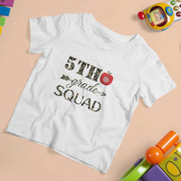 Funny Back To School Hunting T Shirt For Kid 5TH Grade Squad Camo Flag Apple Arrow - Wonder Print Shop