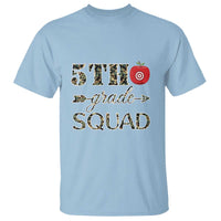 Funny Back To School Hunting T Shirt 5TH Grade Squad Camo Flag Apple Arrow - Wonder Print Shop