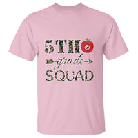 Funny Back To School Hunting T Shirt 5TH Grade Squad Camo Flag Apple Arrow - Wonder Print Shop
