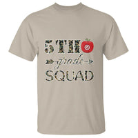 Funny Back To School Hunting T Shirt 5TH Grade Squad Camo Flag Apple Arrow - Wonder Print Shop