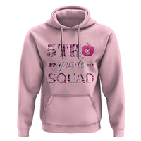 Funny Back To School Hunting Hoodie 5TH Grade Squad Pink Camo Flag Apple Arrow - Wonder Print Shop