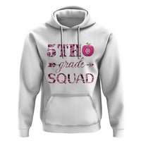 Funny Back To School Hunting Hoodie 5TH Grade Squad Pink Camo Flag Apple Arrow - Wonder Print Shop