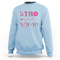 Funny Back To School Hunting Sweatshirt 5TH Grade Squad Pink Camo Flag Apple Arrow - Wonder Print Shop