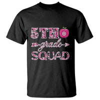 Funny Back To School Hunting T Shirt 5TH Grade Squad Pink Camo Flag Apple Arrow - Wonder Print Shop
