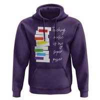 Music Teacher Hoodie Teaching Music Is My Superpower - Wonder Print Shop
