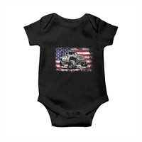 American Flag UTV Side By Side SXS Off Road Car Baby Onesie - Wonder Print Shop