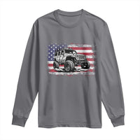American Flag UTV Side By Side SXS Off Road Car Long Sleeve Shirt - Wonder Print Shop