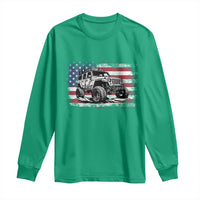 American Flag UTV Side By Side SXS Off Road Car Long Sleeve Shirt - Wonder Print Shop