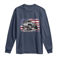 American Flag UTV Side By Side SXS Off Road Car Long Sleeve Shirt - Wonder Print Shop