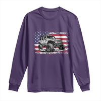 American Flag UTV Side By Side SXS Off Road Car Long Sleeve Shirt - Wonder Print Shop