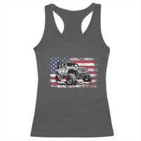 American Flag UTV Side By Side SXS Off Road Car Racerback Tank Top - Wonder Print Shop
