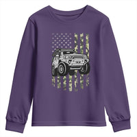 Camouflage American Flag UTV Side By Side SXS Off Road Car Youth Sweatshirt - Wonder Print Shop
