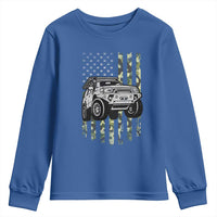 Camouflage American Flag UTV Side By Side SXS Off Road Car Youth Sweatshirt - Wonder Print Shop