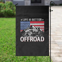 Life Is Better Off Road Car Garden Flag American Flag Mountain Adventure - Wonder Print Shop