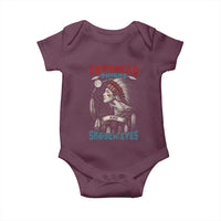 Native American Women Baby Onesie Frybread Thighs Skoden Eyes Dreamcatcher - Wonder Print Shop