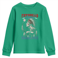 Native American Women Youth Sweatshirt Frybread Thighs Skoden Eyes Dreamcatcher - Wonder Print Shop