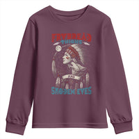 Native American Women Youth Sweatshirt Frybread Thighs Skoden Eyes Dreamcatcher - Wonder Print Shop