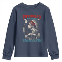 Native American Women Youth Sweatshirt Frybread Thighs Skoden Eyes Dreamcatcher - Wonder Print Shop
