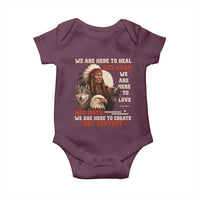 Native American Baby Onesie We Are Here To Heal Not Harm We Are Here To Love Not Hate - Wonder Print Shop