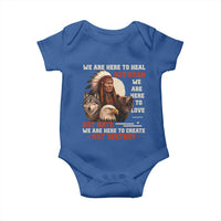 Native American Baby Onesie We Are Here To Heal Not Harm We Are Here To Love Not Hate - Wonder Print Shop