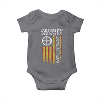 Funny Native American Baby Onesie Grumpy Old Native I Do What I Want American Flag - Wonder Print Shop