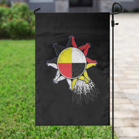 Oglala Lakota Native American Medicine Wheel Feathers Garden Flag - Wonder Print Shop