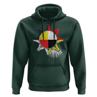 Oglala Lakota Native American Medicine Wheel Feathers Hoodie - Wonder Print Shop
