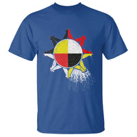 Oglala Lakota Native American Medicine Wheel Feathers T Shirt - Wonder Print Shop