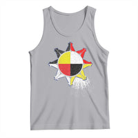 Oglala Lakota Native American Medicine Wheel Feathers Tank Top - Wonder Print Shop