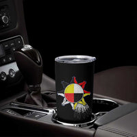 Oglala Lakota Native American Medicine Wheel Feathers Tumbler Cup - Wonder Print Shop