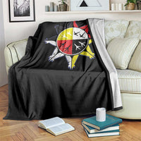 Oglala Lakota Nation Medicine Wheel Native American Throw Blanket - Wonder Print Shop