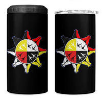 Oglala Lakota Nation Medicine Wheel Native American 4 in 1 Can Cooler Tumbler - Wonder Print Shop
