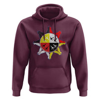 Oglala Lakota Nation Medicine Wheel Native American Hoodie - Wonder Print Shop