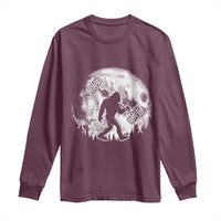 Funny Bigfoot Offroad Car Night Stroll Adventure Long Sleeve Shirt - Wonder Print Shop