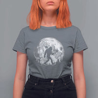 Funny Bigfoot Offroad Car Night Stroll Adventure T Shirt For Women - Wonder Print Shop