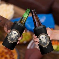 Native American White Buffalo And Eagle Feathers 4 in 1 Can Cooler Tumbler - Wonder Print Shop