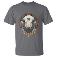 Native American White Buffalo And Eagle Feathers T Shirt - Wonder Print Shop