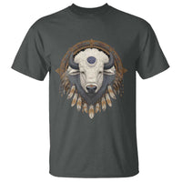 Native American White Buffalo And Eagle Feathers T Shirt - Wonder Print Shop