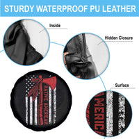 Native American Tomahawk Vintage USA Flag Tribal Tradition Spare Tire Cover - Wonder Print Shop