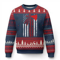 Native American Tomahawk Vintage USA Flag Tribal Tradition Ugly Christmas Sweater - Wonder Print Shop